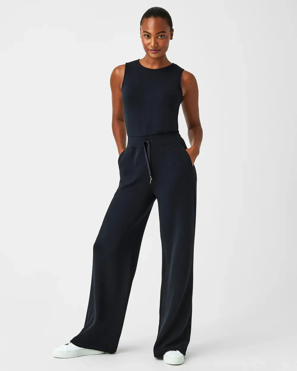 SPANX | AirEssentials Sleeveless Jumpsuit {Very Black}