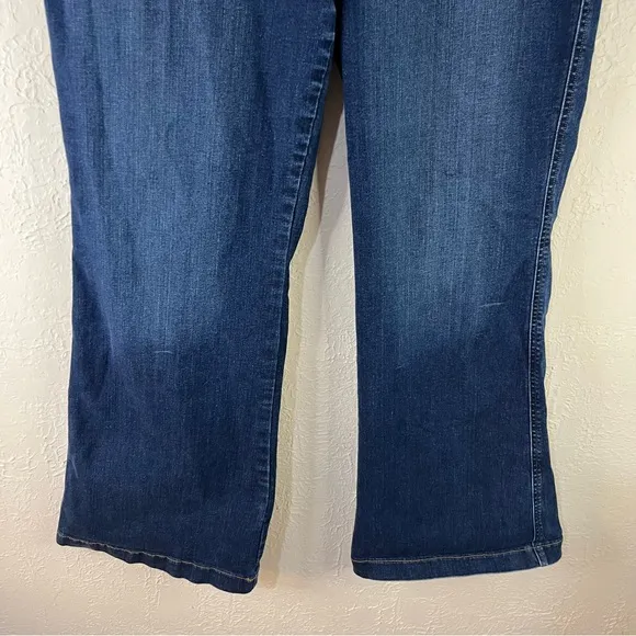 Spanx High Waisted Flare Jeans in Midnight Shade Blue