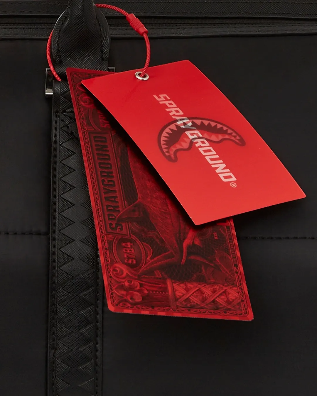 Sprayground Black Puffer Duffle Bag