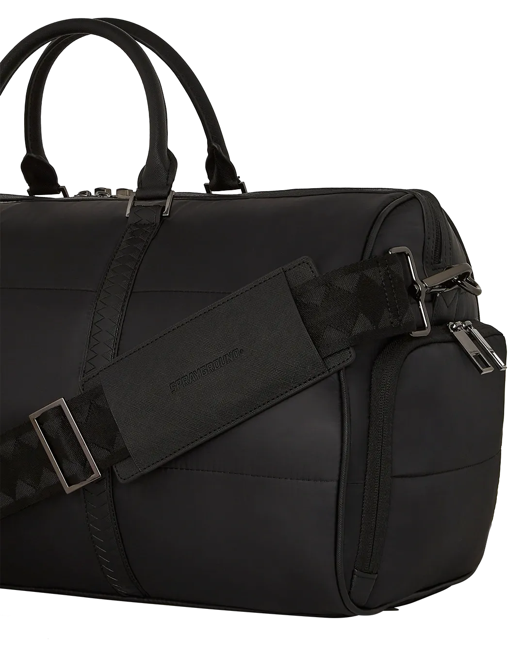 Sprayground Black Puffer Duffle Bag