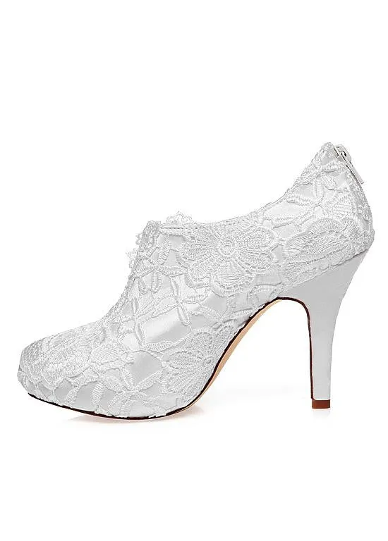 Stiletto Heels Wedding Shoes With Pearls