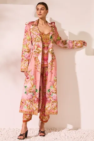 Summer in Pink Trench Coat