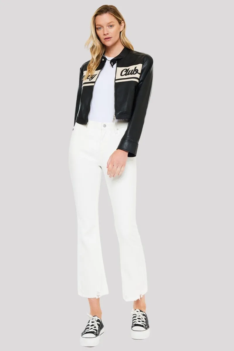 Sunny High Rise Crop Bootcut Jean