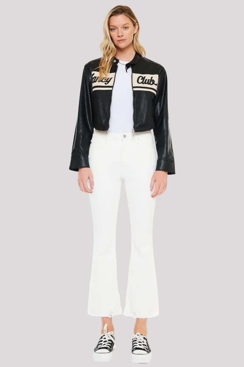 Sunny High Rise Crop Bootcut Jean