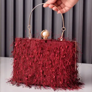 Tassel Square Crossbody Shoulder Handbags