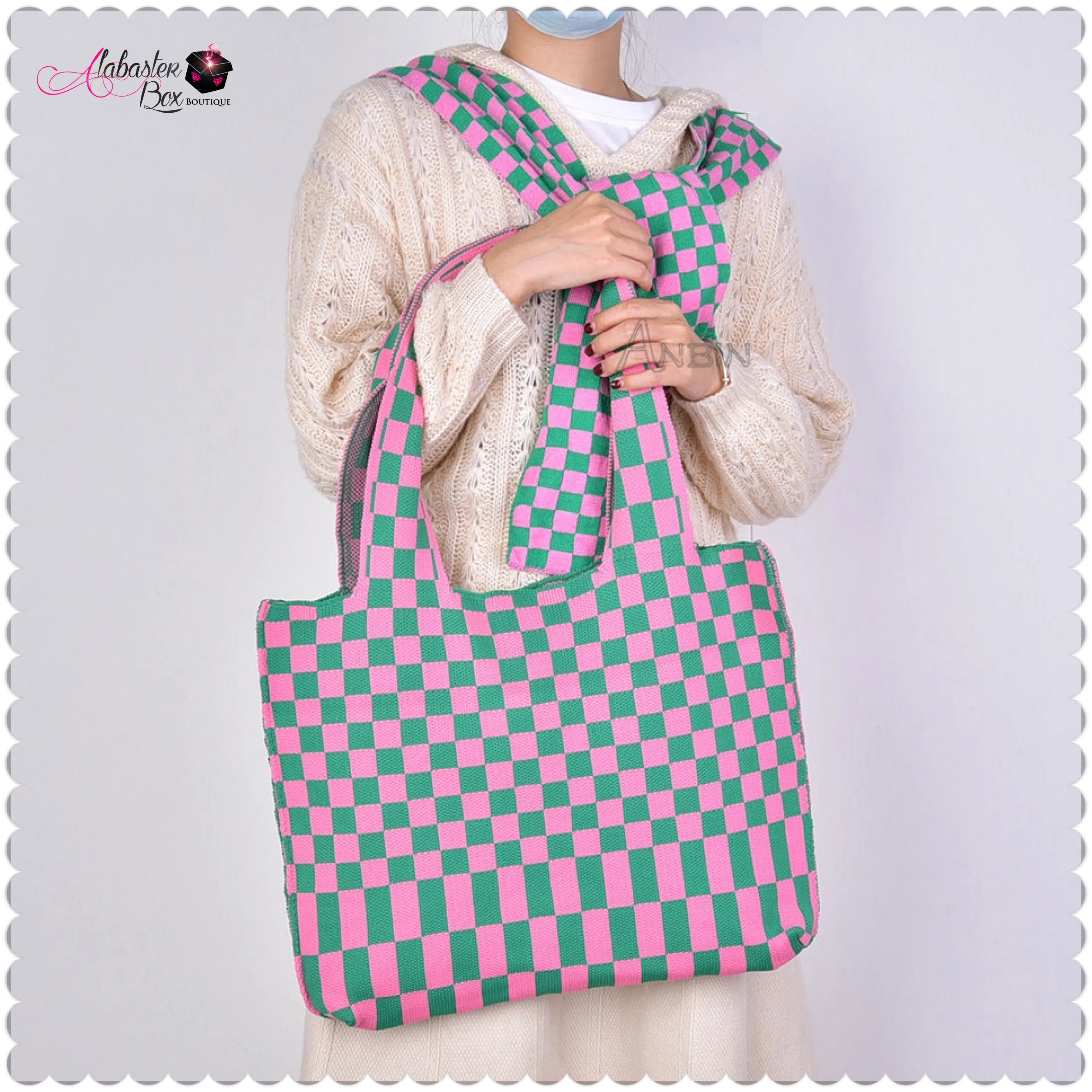 The “ChecAKAboard” 💕💚 Tote Bag