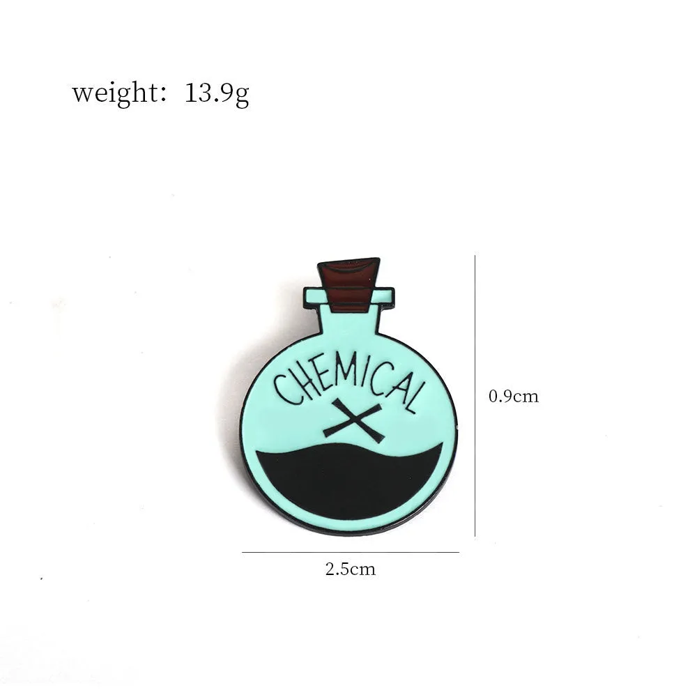The Powerpuff Girls Chemical X Brooch Pin 2PCS
