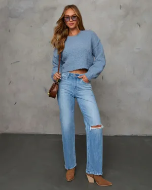 Tinsleh Mid Rise Distressed Straight Leg Denim