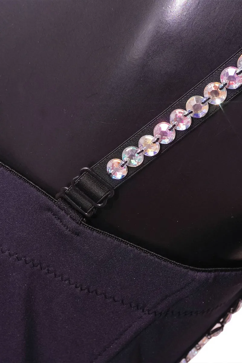 TQ3555 Rhinestones Bustier Top