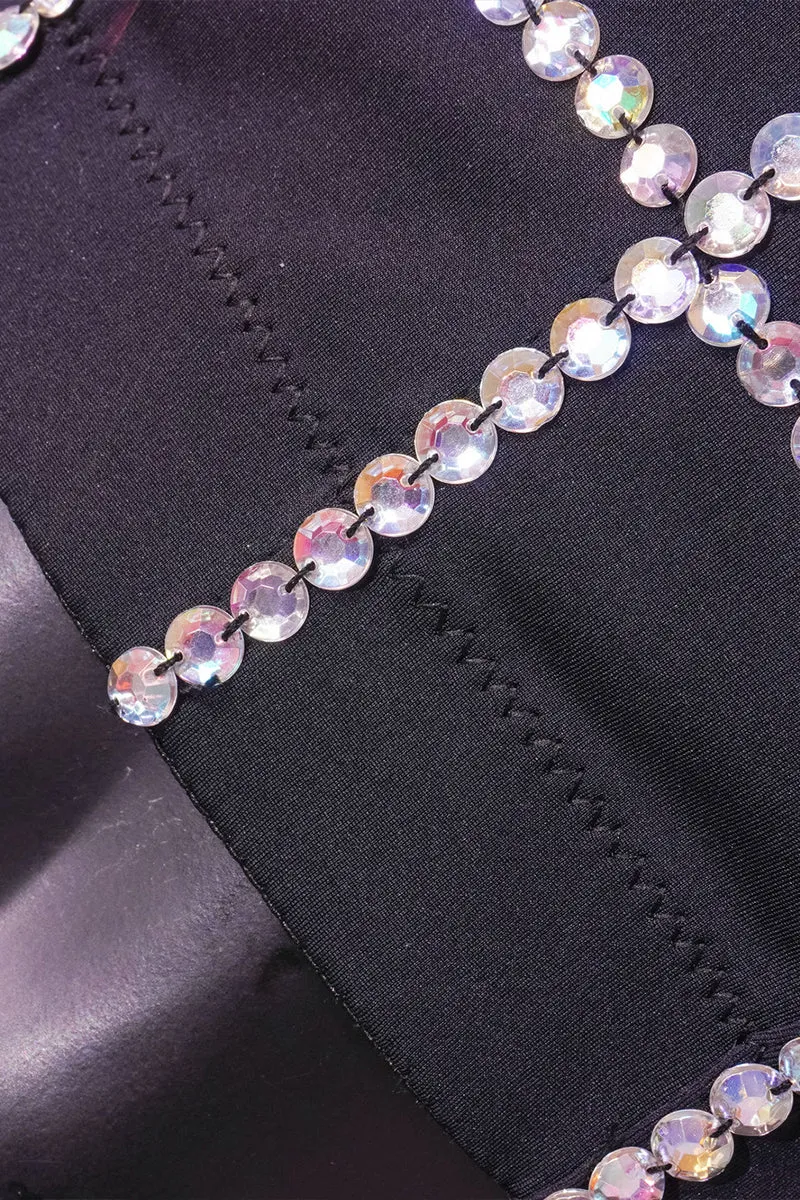 TQ3555 Rhinestones Bustier Top