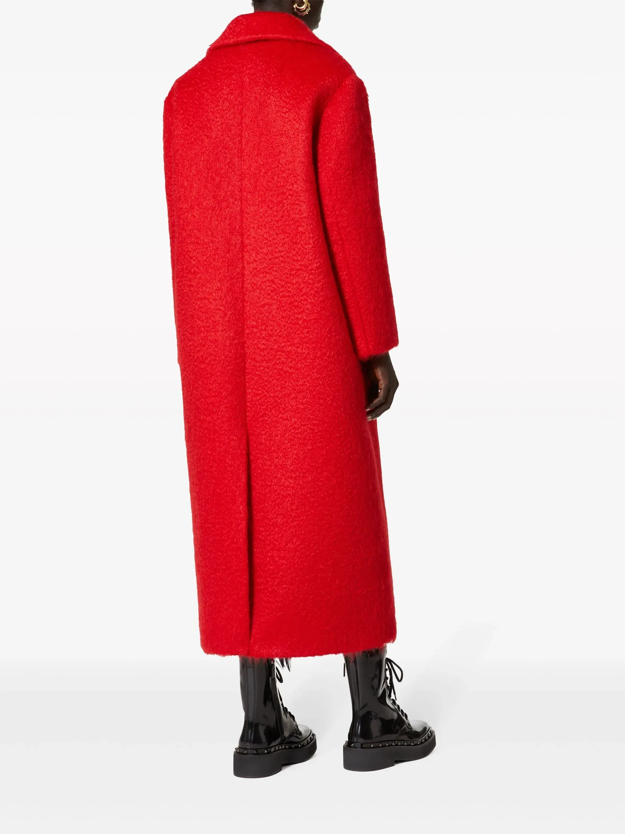 Uncoated Cost-efficient coat double-breasted bouclé Protected