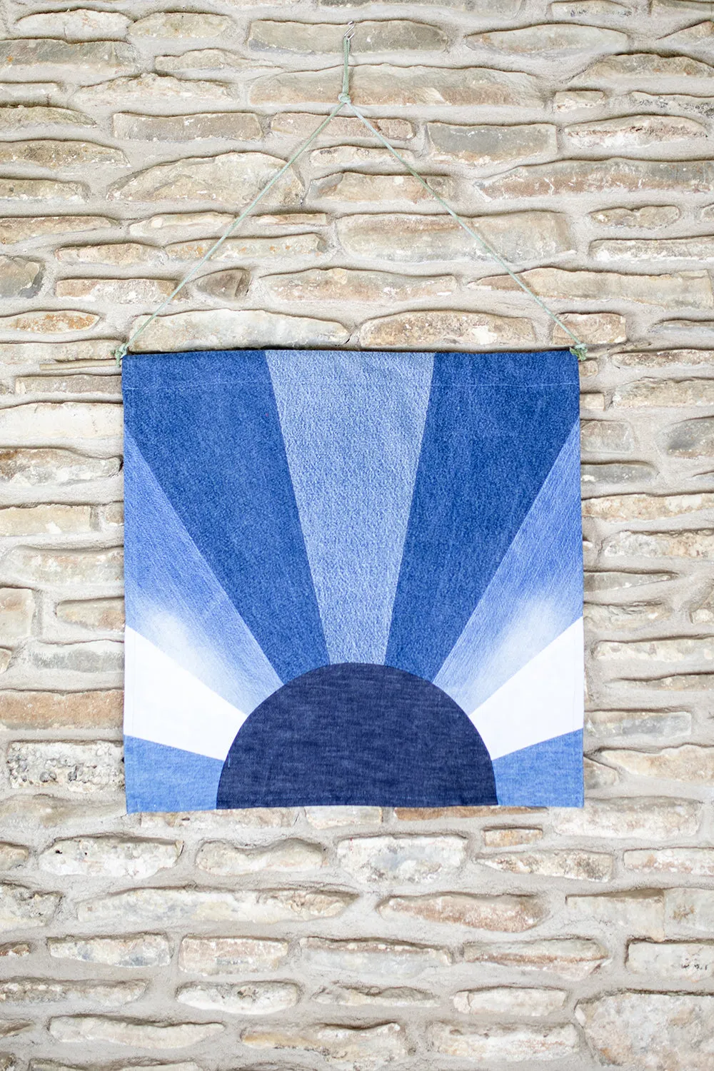 Up-cycled Denim Patch Banner