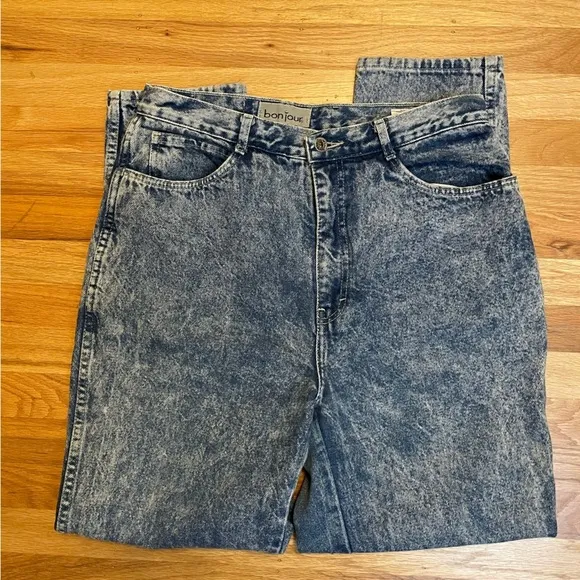Vintage 80’s-90’s Bonjour High Rise Tapered Mom Jeans