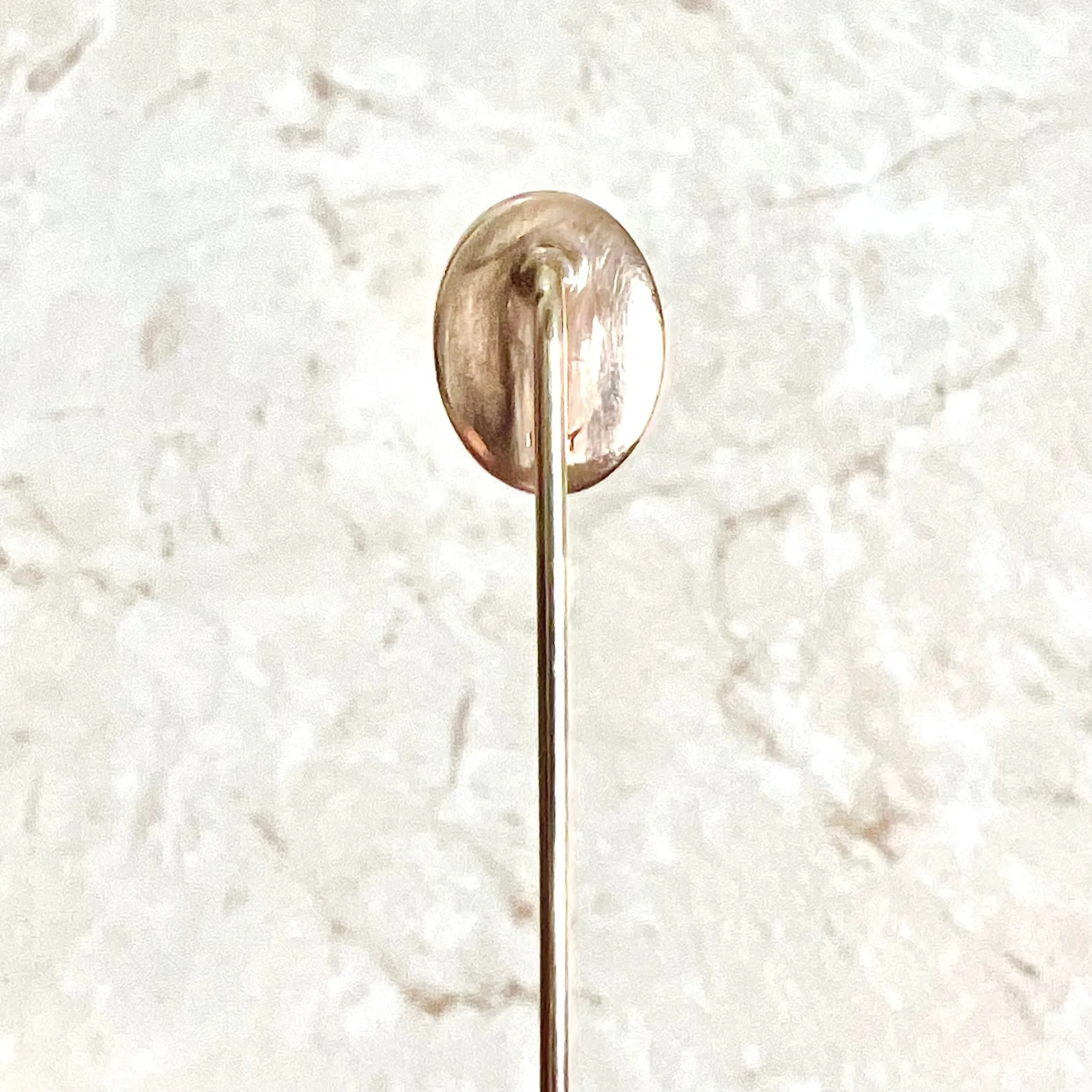 Vintage Art Deco 14 Karat Yellow Gold Carnelian Stick Pin