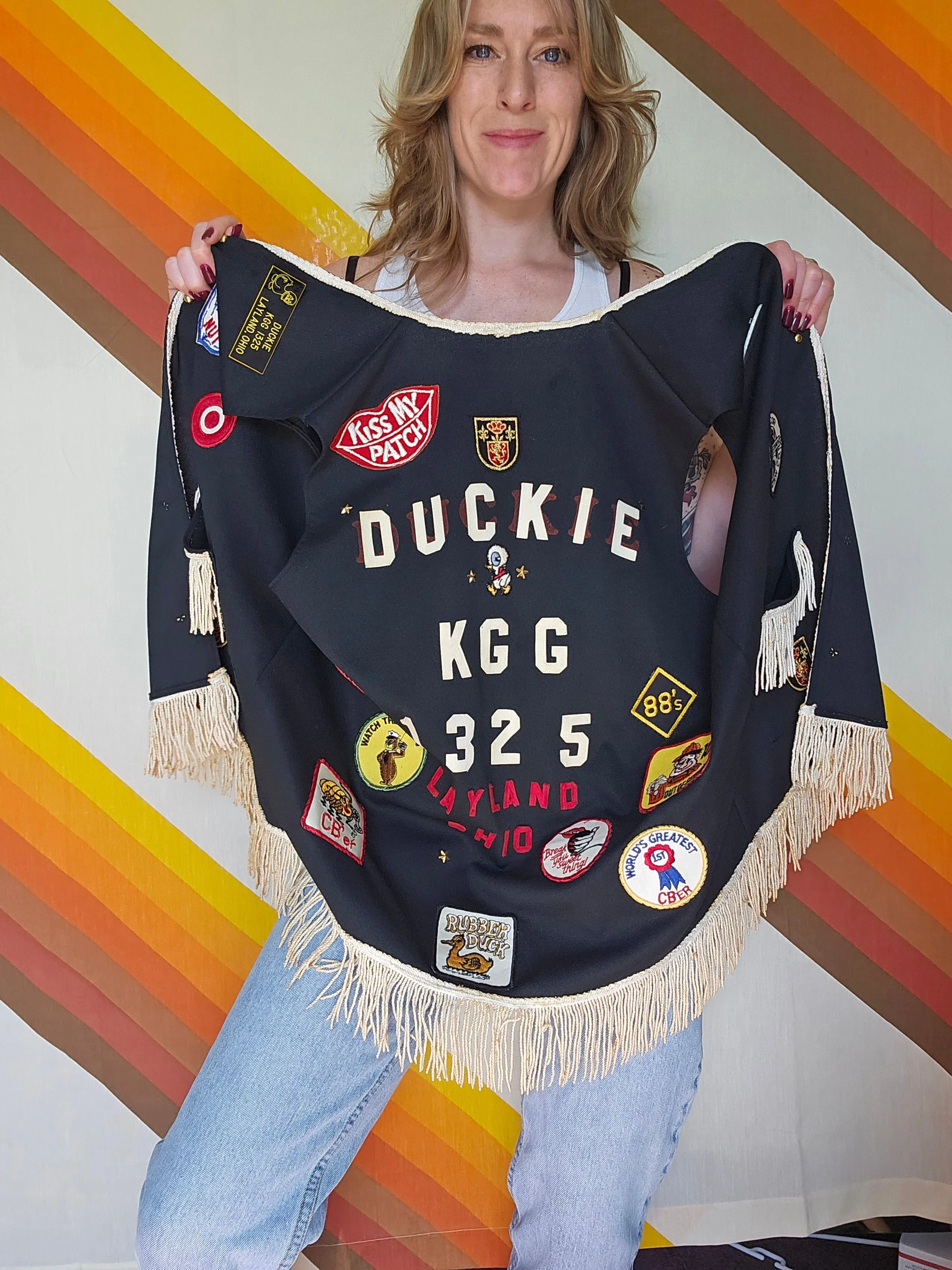 Vintage CB Trucker Vest