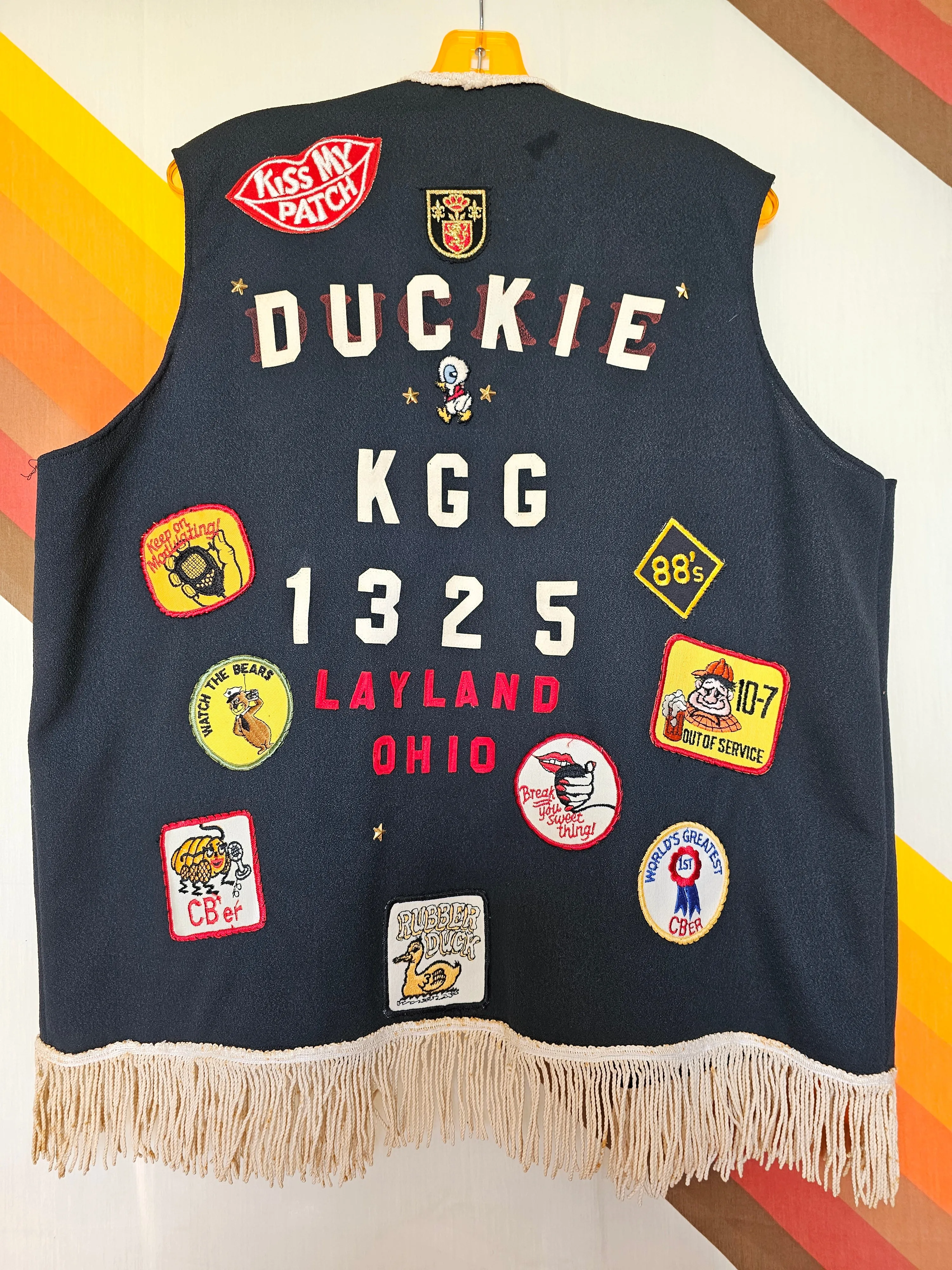 Vintage CB Trucker Vest