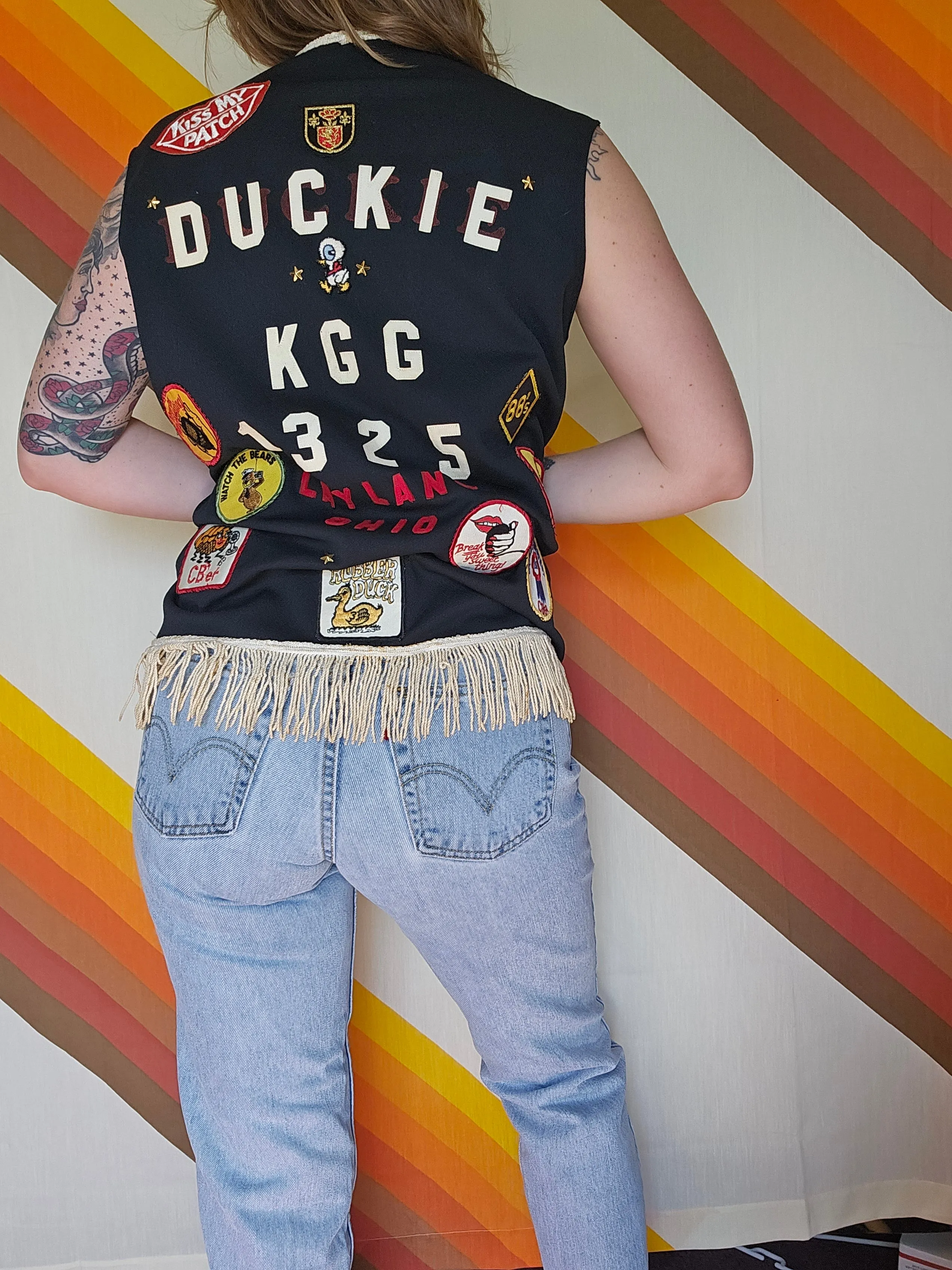 Vintage CB Trucker Vest