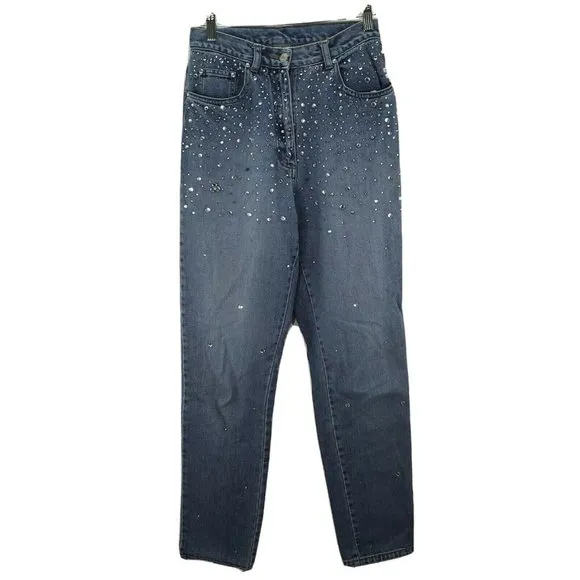 Vintage Newport News‎ Jeans Bling Studded Mom High