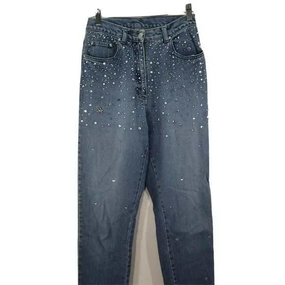 Vintage Newport News‎ Jeans Bling Studded Mom High