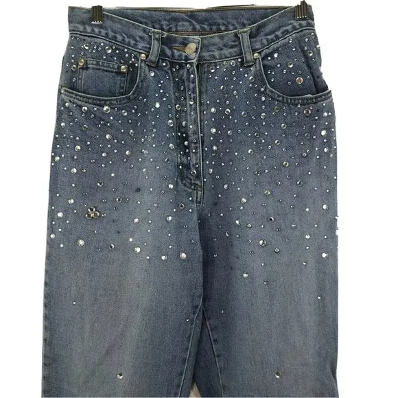 Vintage Newport News‎ Jeans Bling Studded Mom High