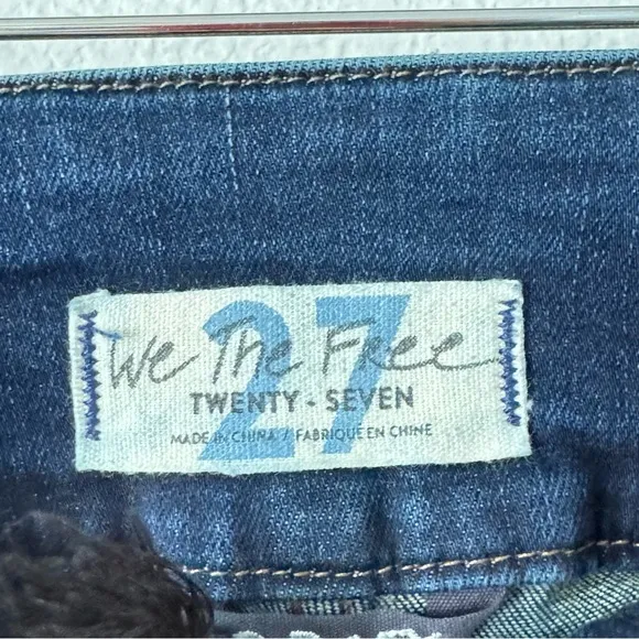 We The Free Lace Up High Rise Curvy Jeans