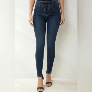 We The Free Lace Up High Rise Curvy Jeans