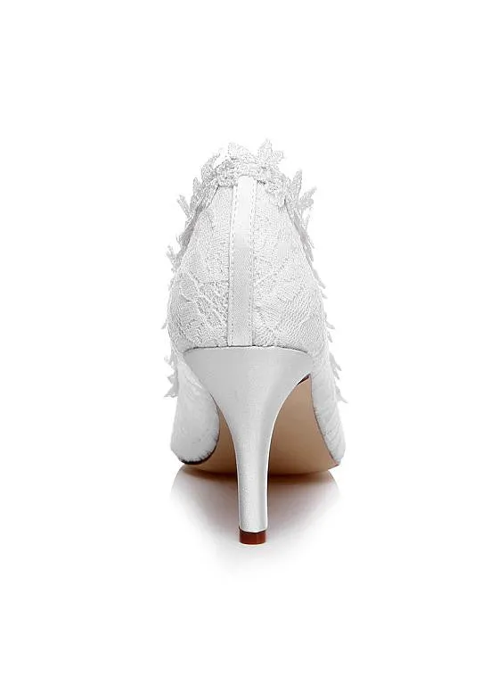 Wedding/ Bridal Shoes With Lace