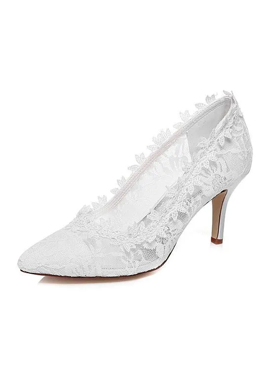 Wedding/ Bridal Shoes With Lace
