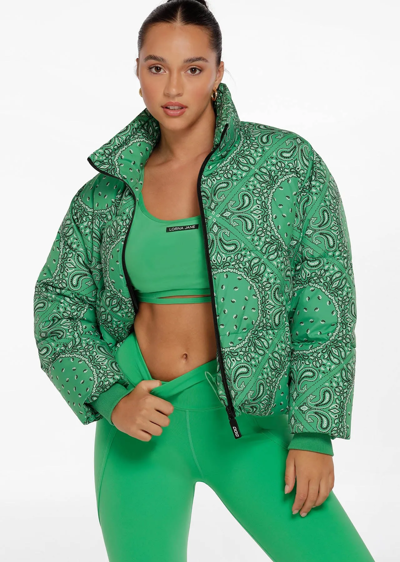 Weightless Bandana Puffer Jacket
