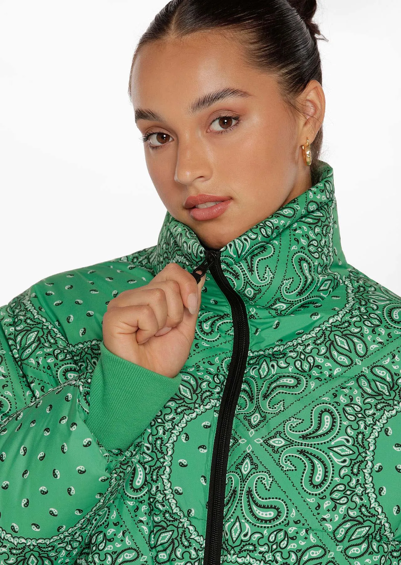 Weightless Bandana Puffer Jacket
