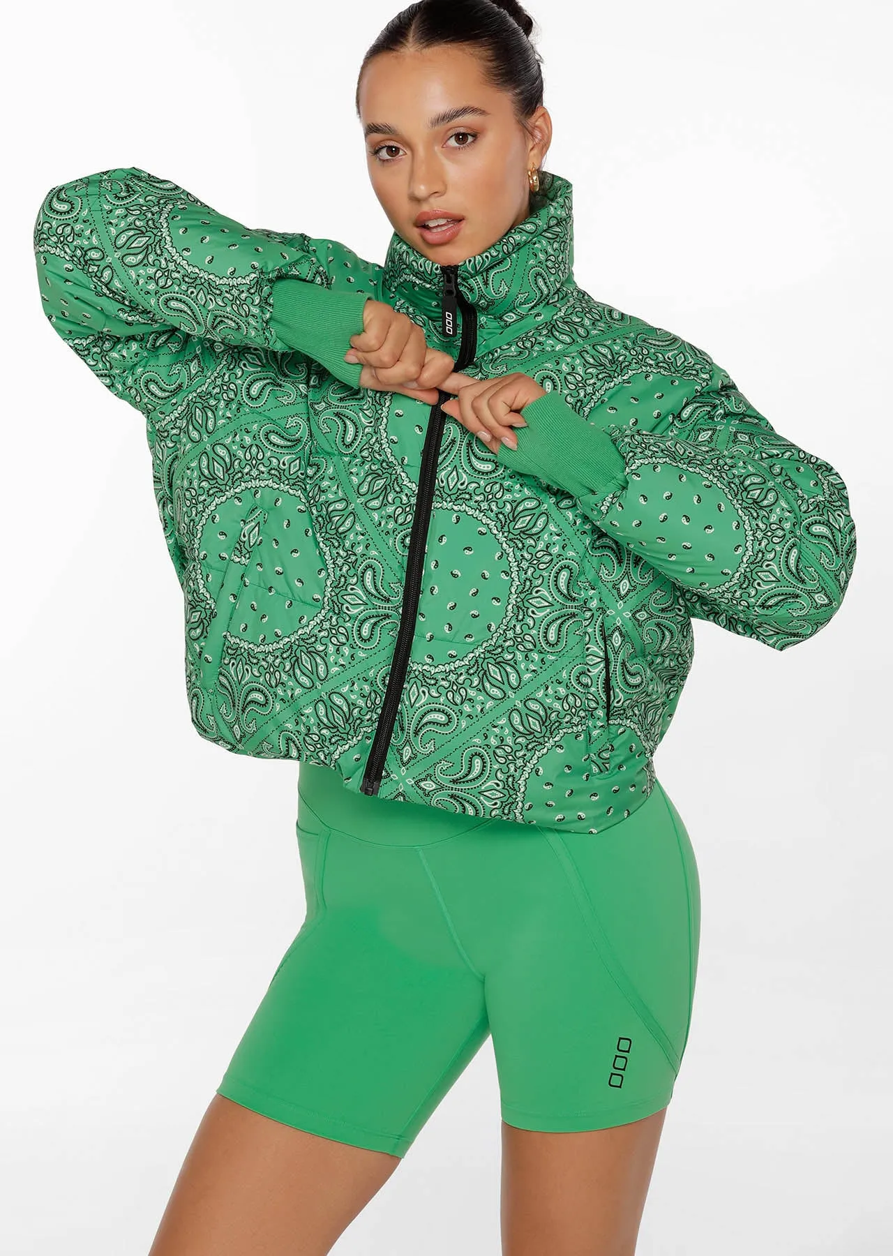 Weightless Bandana Puffer Jacket
