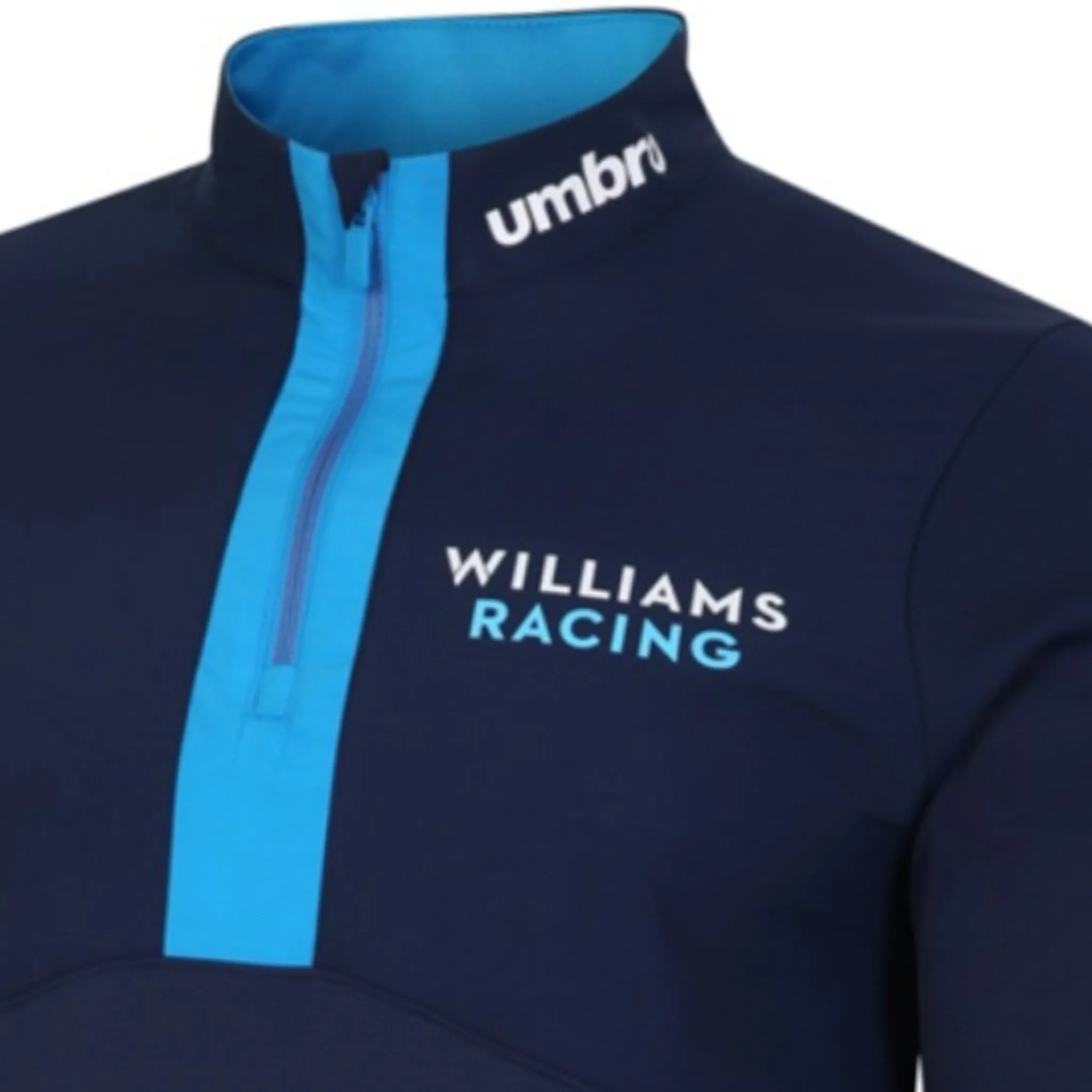Williams F1 Team Official Merchandise Off Track Presentation Half Zip Fleece-Peacoats