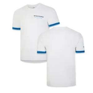 Williams F1 Team Official Merchandise Off Track Presentation T-Shirt-White/Peacoats