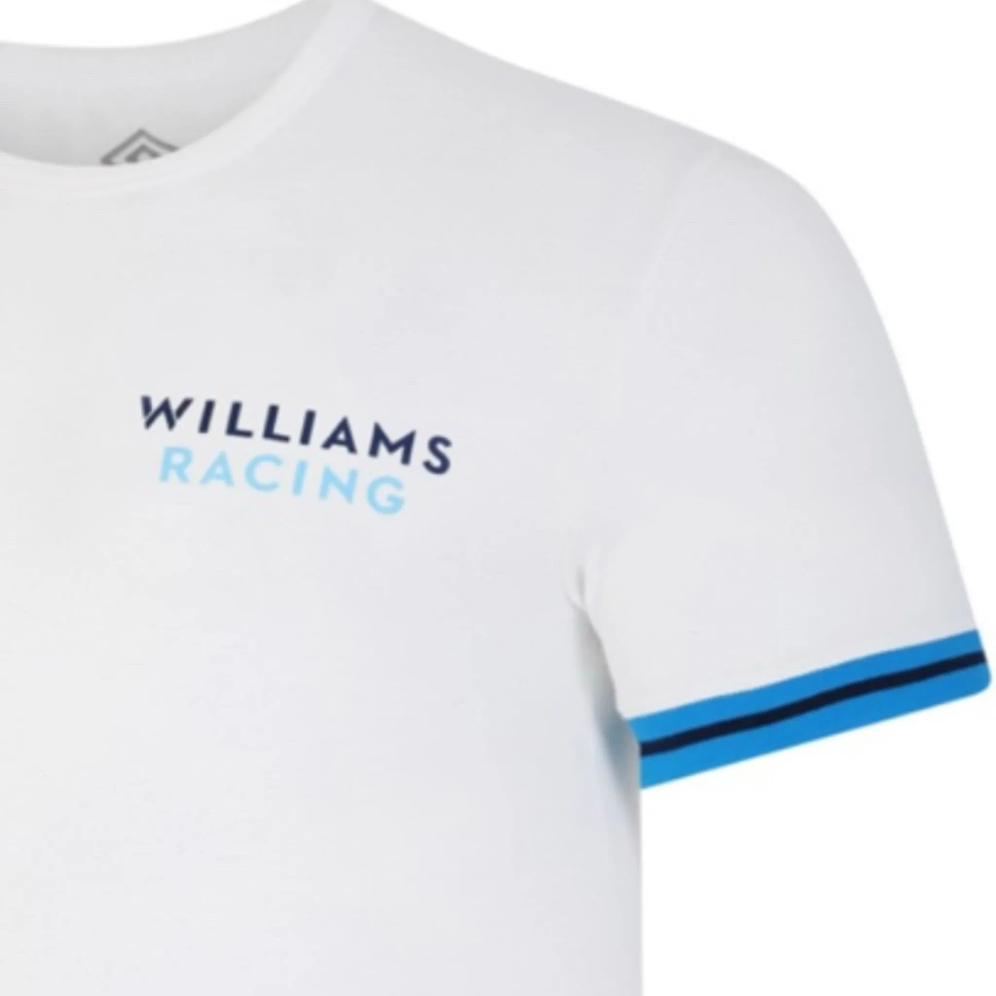 Williams F1 Team Official Merchandise Off Track Presentation T-Shirt-White/Peacoats