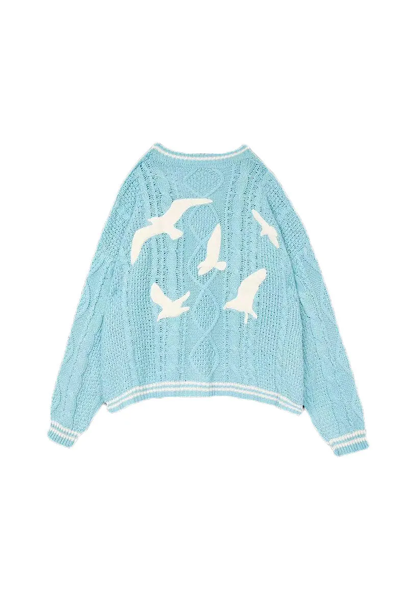 WJ0311 Button Down Knitted Cardigan