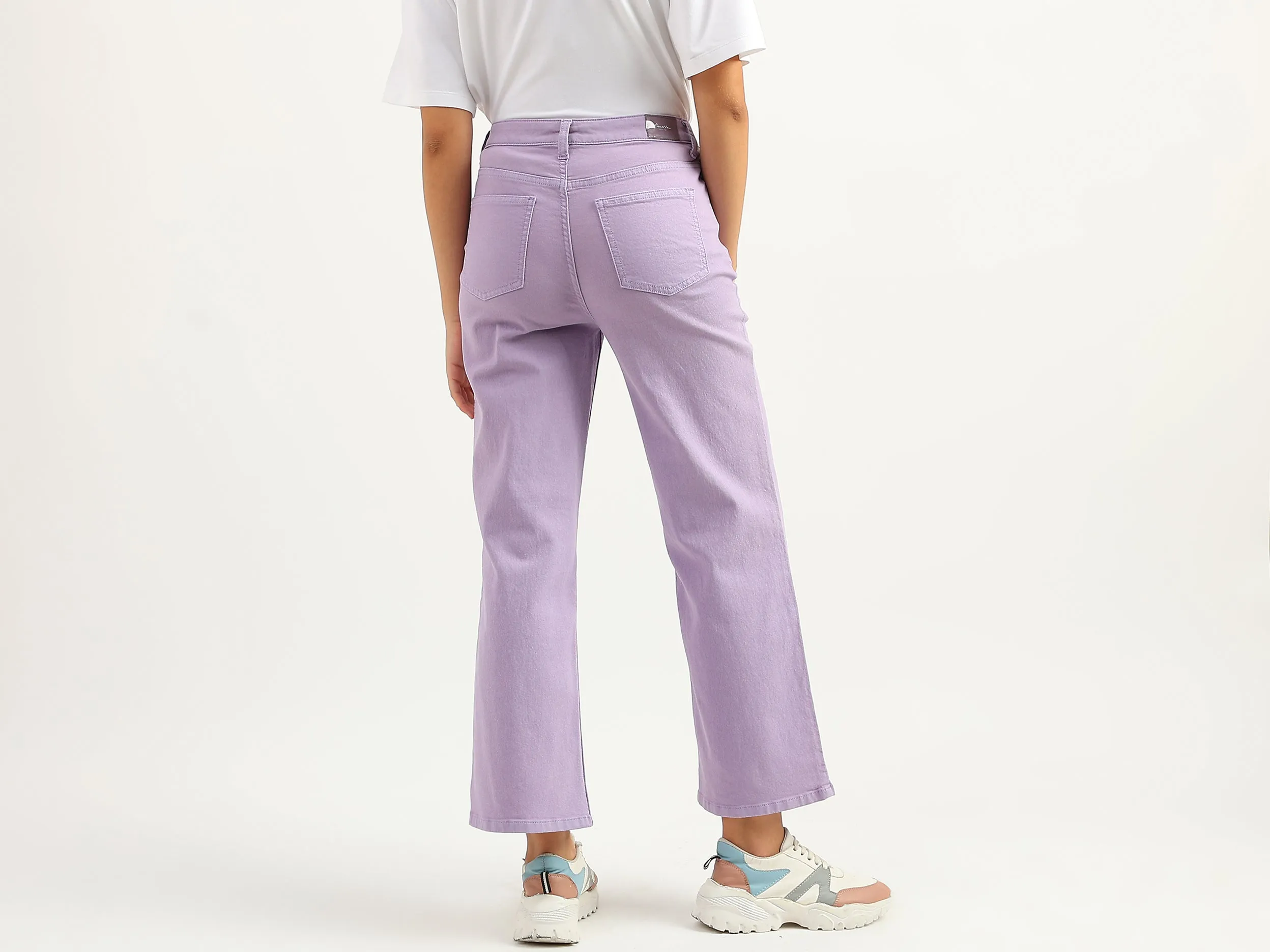 Women Solid Flared Fit Jeans