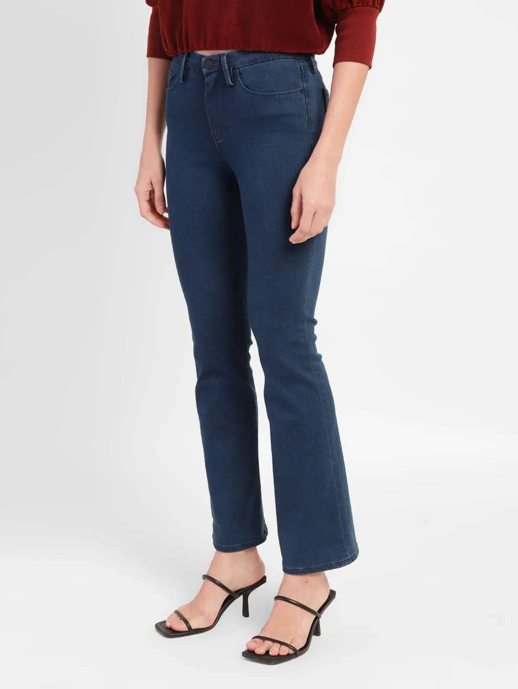 Women's 715 Blue Bootcut Fit Mid Rise Jeans