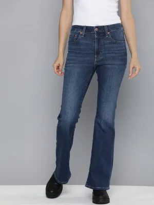Women's 721 Blue Skinny Fit High Rise Jeans