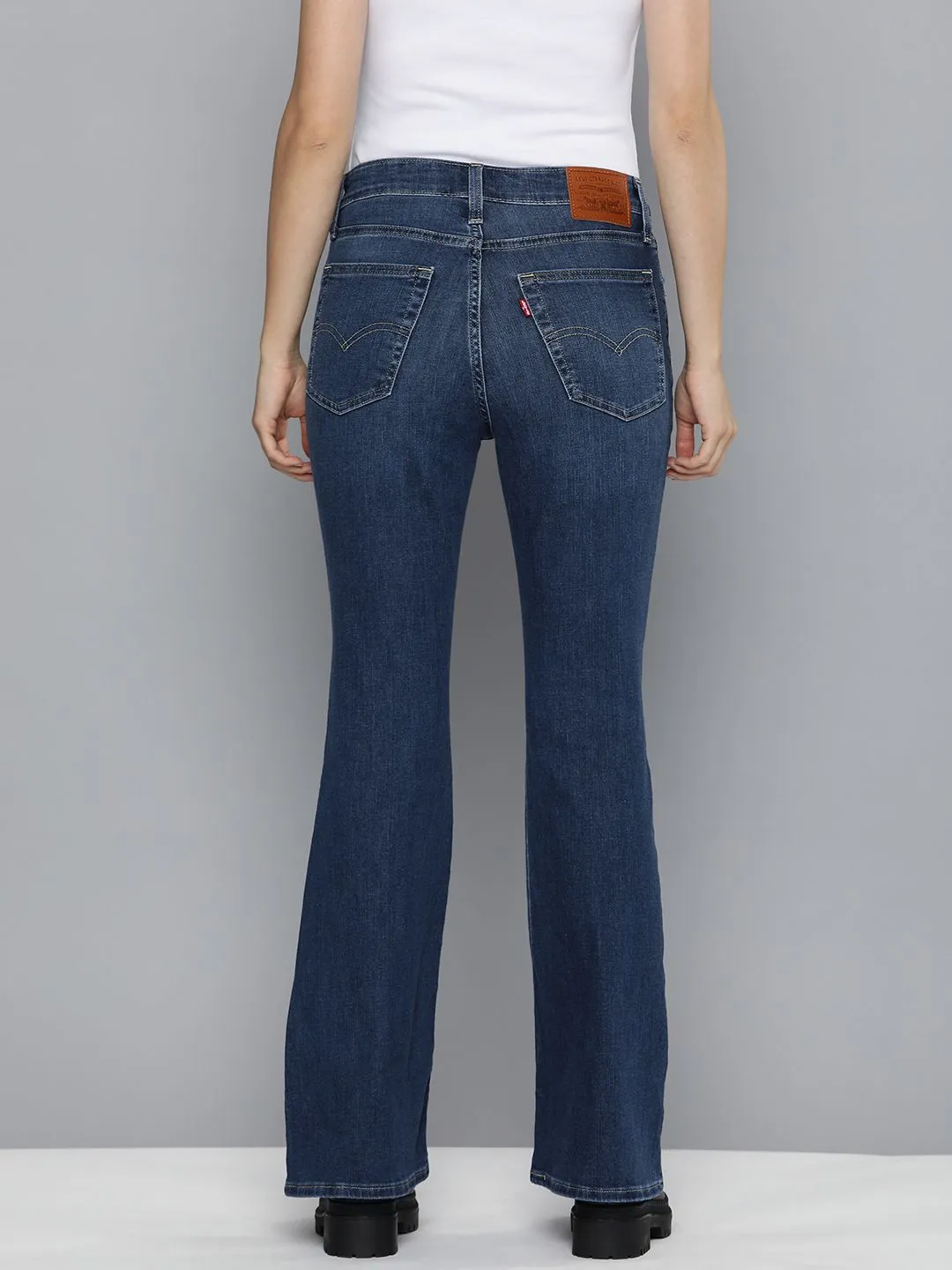 Women's 721 Blue Skinny Fit High Rise Jeans