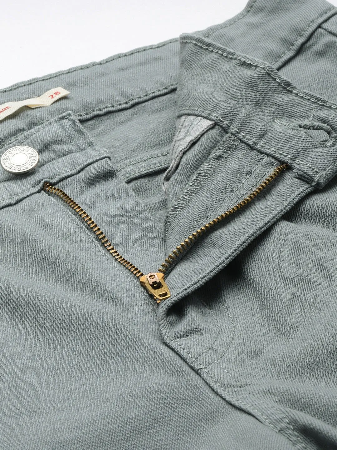 Women's 726 Grey Flared Fit Mid Rise Jeans