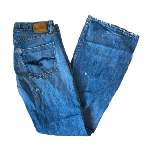 Women's GOLDSIGN Luxury‎ Goods. &amp; Rare Denim Flare Distressed Jeans SZ 34