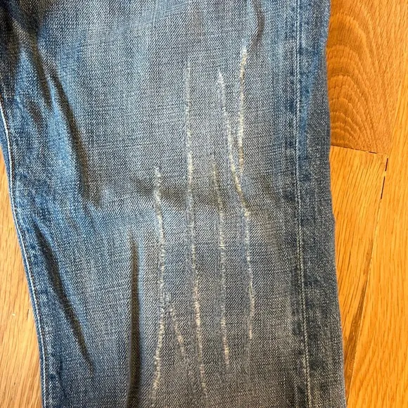 Women's GOLDSIGN Luxury‎ Goods. &amp; Rare Denim Flare Distressed Jeans SZ 34