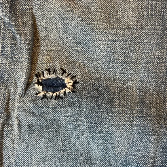 Women's GOLDSIGN Luxury‎ Goods. &amp; Rare Denim Flare Distressed Jeans SZ 34