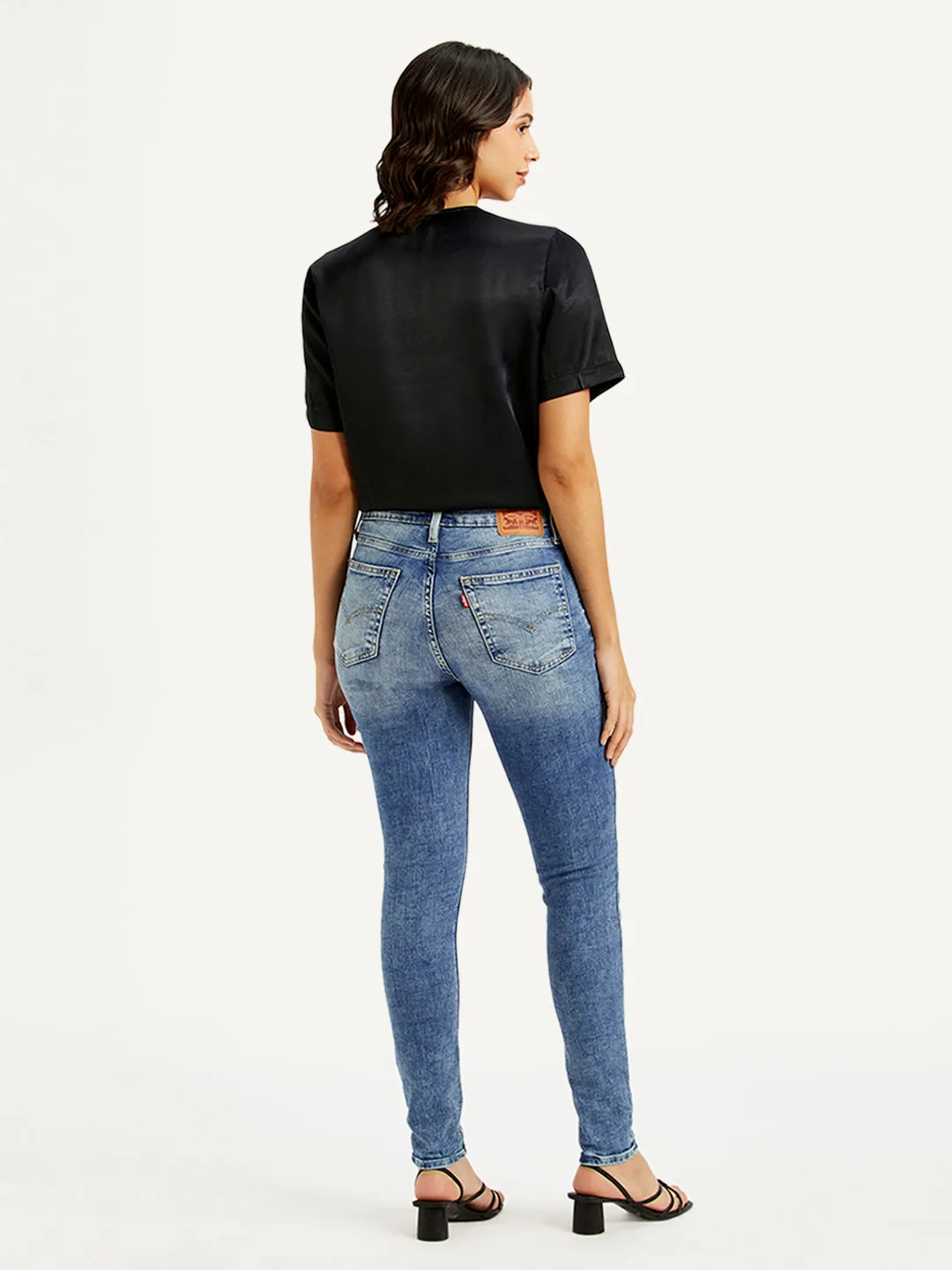 Women's High Rise 721 Skinny Fit Blue Jeans