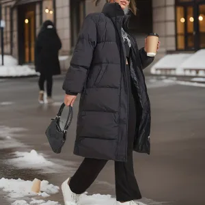Women's long puffer coat, Bines brand
