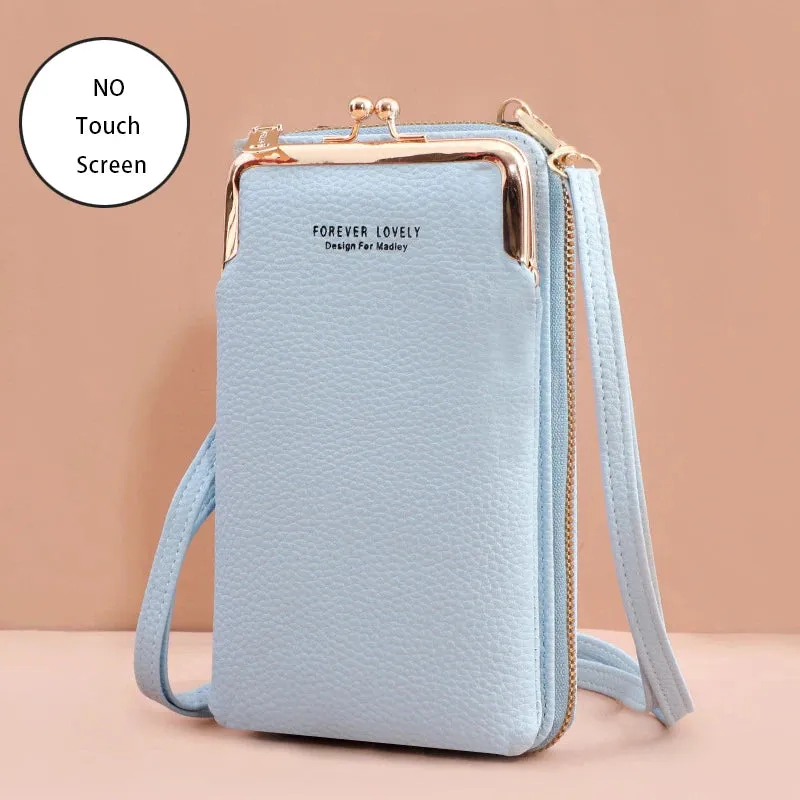 Women's Touch Screen Cell Phone Purse - Shoulder Handbag