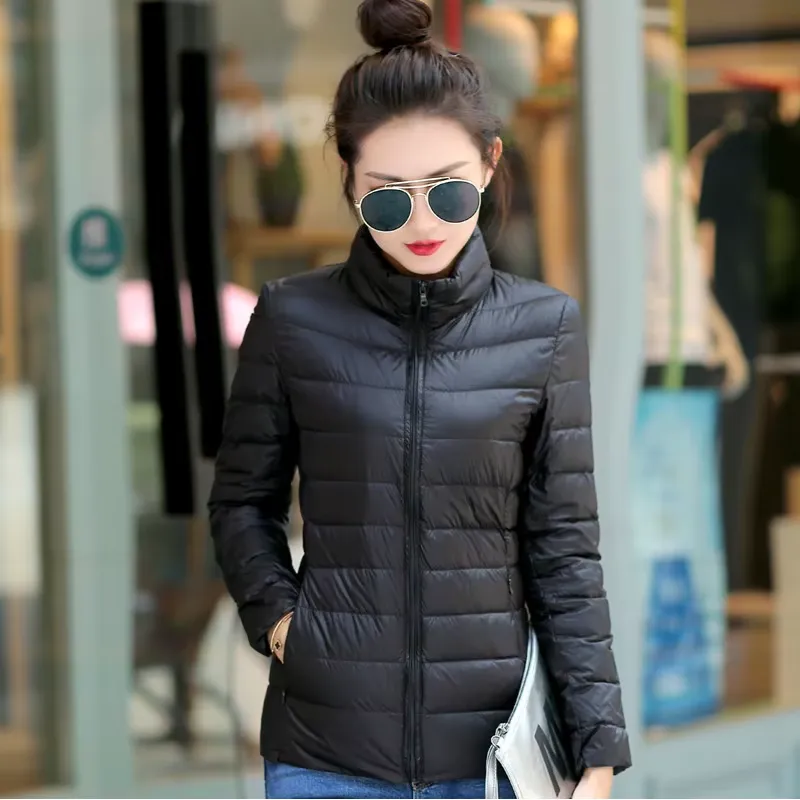 Women's Warm Zip Up Puffer Jacket | Winter