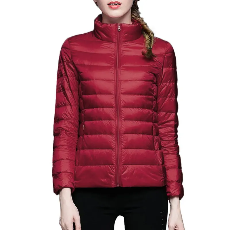 Women's Warm Zip Up Puffer Jacket | Winter