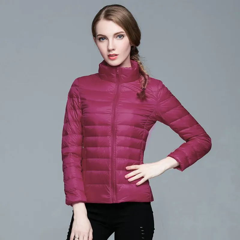 Women's Warm Zip Up Puffer Jacket | Winter