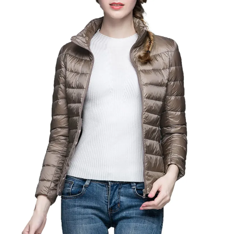 Women's Warm Zip Up Puffer Jacket | Winter
